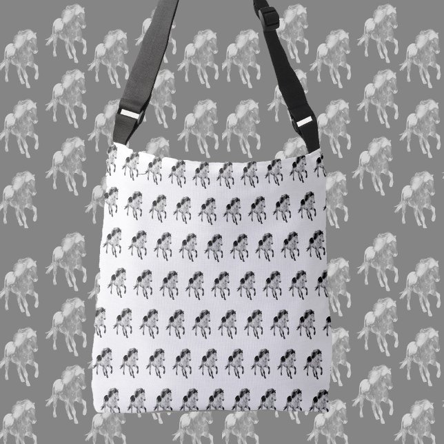 Bolso Cruzado Caballo islandés en movimiento (Subido por el creador)