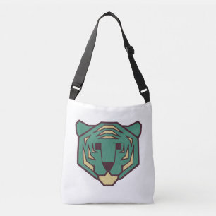 Bolso Cruzado Cabeza de tigre azul