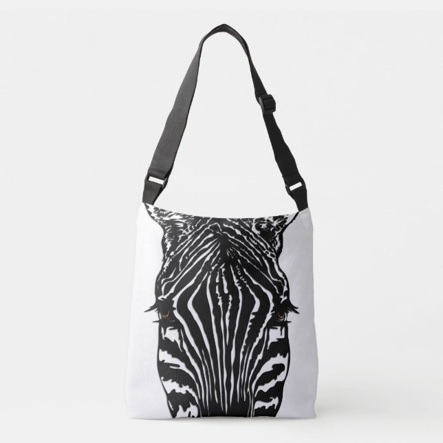 Bolso Cruzado Cabeza de zebra (Anverso)