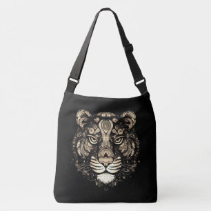 Bolso Cruzado Cabeza del tigre dorado