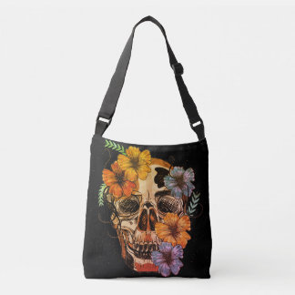 Bolso Cruzado Cabeza mexicana hermosa del cráneo de las mujeres
