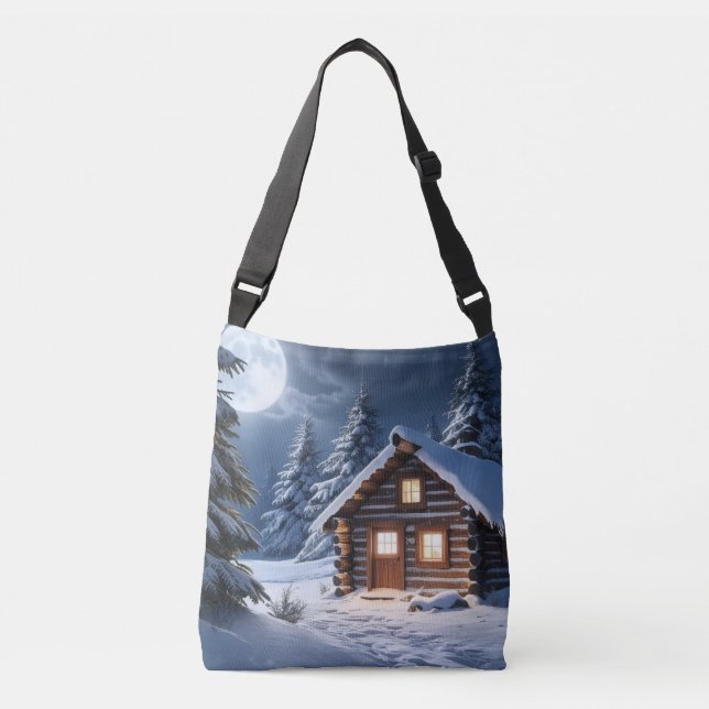 Bolso Cruzado Cabina Rustic Moonlight Cosy Winter (Anverso)