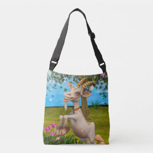 Bolso Cruzado Cabrito de dibujos animados divertidos arte de jar