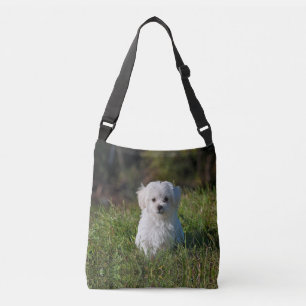 Bolso Cruzado Cachorro blanco lindo