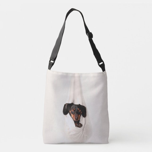 Bolso Cruzado Cachorro de dachshund en un perro adorable de Hamm (Reverso)