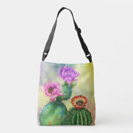 Bolso Cruzado Cactus Flores Crossbody Bag hermoso Cacti