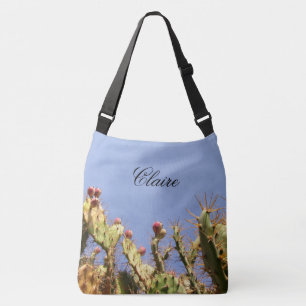 Bolso Cruzado Cactus tropical contra los cielos azules cualquier