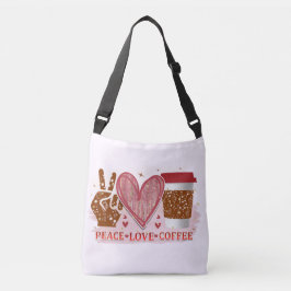 Bolso Cruzado Café de amor por la paz
