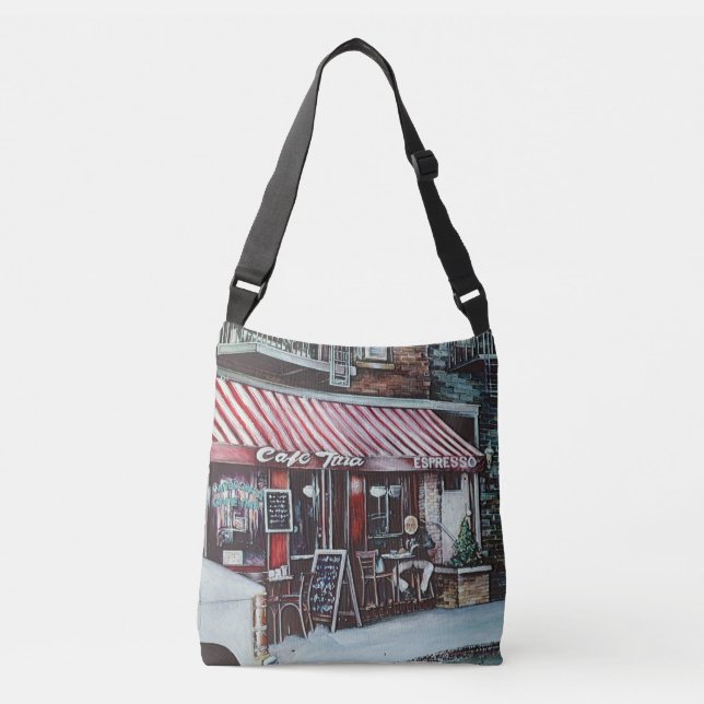 Bolso Cruzado café Tina's Twilight, NYC (Anverso)