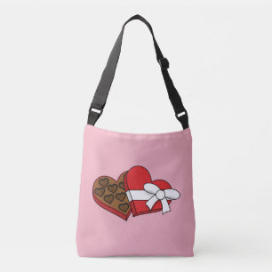 Bolso Cruzado Caja de chocolate con corazón el día de San Valent