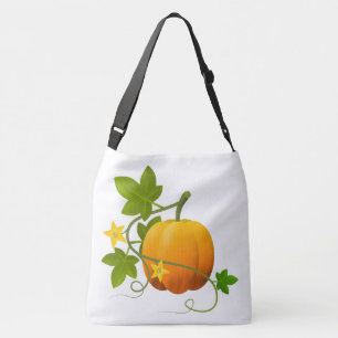 Bolso Cruzado Calabaza blanca y negra