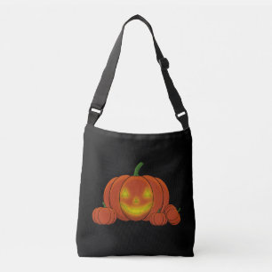 Bolso Cruzado Calabaza de calabaza brillante de Jack-o'-Lantern