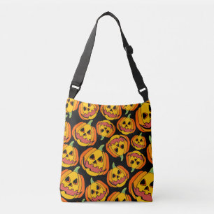 Bolso Cruzado Calabaza de Halloween: Símbolo vintage de otoño