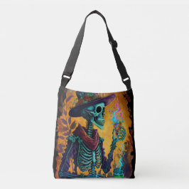 Bolso Cruzado Calavera Cheers - Arte esqueleto mexicano