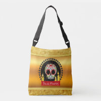Calavera de azúcar derramando sangre intimidante y