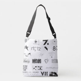 Bolso Cruzado Calcomanía [BLK/GRY]