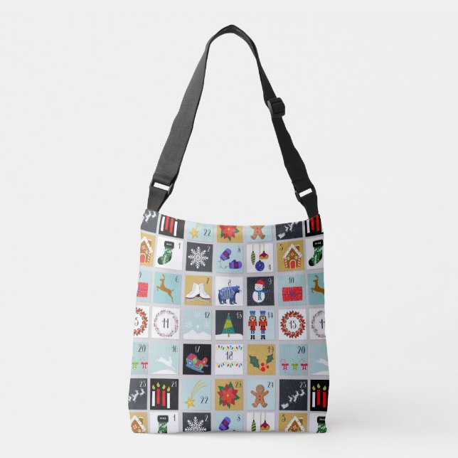 Bolso Cruzado Calendario de Navidad (Anverso)