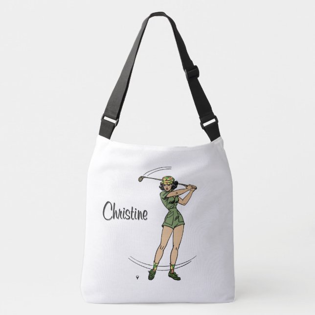 Bolso Cruzado Cálido para Golfing Personal Lady Golfer (Anverso)