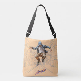 Bolso Cruzado Calle Skateboarder Tote Crossbody Bag
