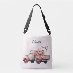 Bolso Cruzado Camión de granjero de cosecha rosa