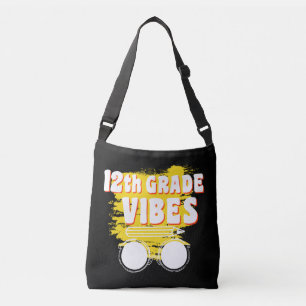 Bolso Cruzado Camiseta de Vibraciones de 12º Grado de vuelta al