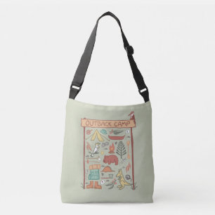 Bolso Cruzado Campamento Outback Animales Australianos Camping