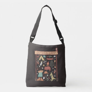 Bolso Cruzado Campamento Outback Animales Australianos Camping