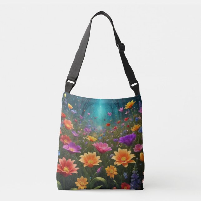 Bolso Cruzado Campo de Flores (Anverso)