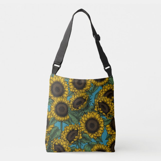 Bolso Cruzado Campo de girasol (Anverso)