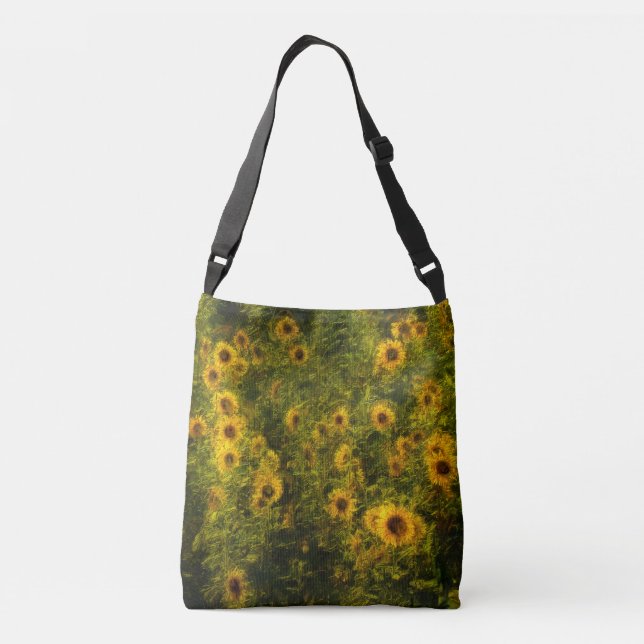 Bolso Cruzado Campo de girasol (Reverso)