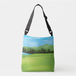 Bolso Cruzado Campo verde