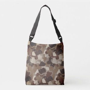 Bolso Cruzado Camuflaje Militar Tonos de Tierra Marrón