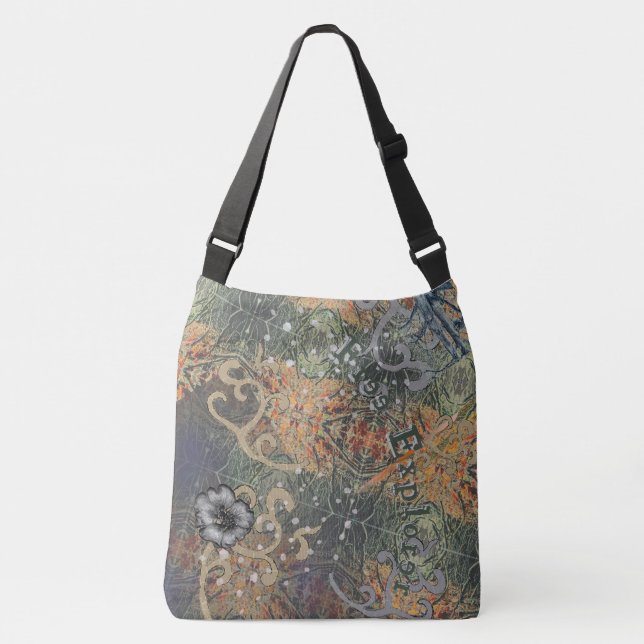 Bolso Cruzado Camuflaje oculto y tu texto (Anverso)