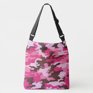 Bolso Cruzado Camuflaje rosa