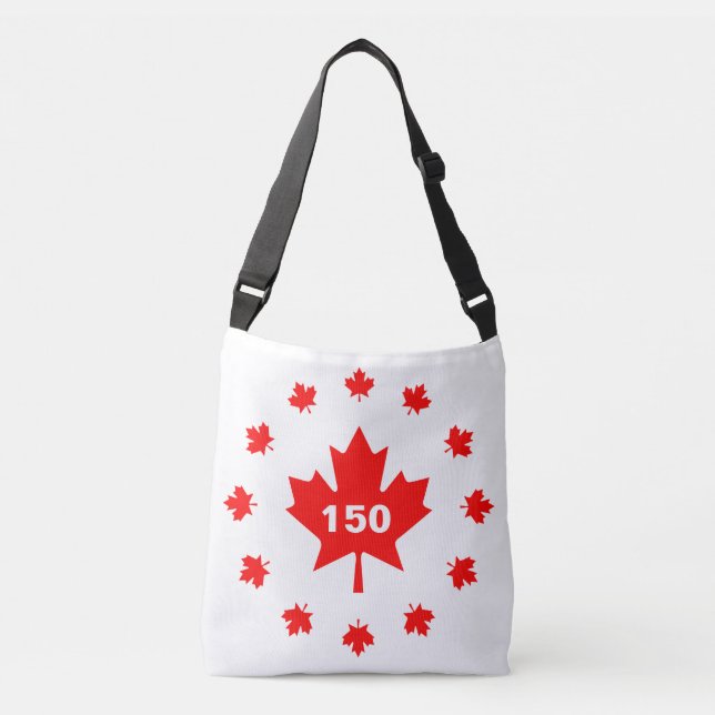 Bolso Cruzado Canadá 150 años de aniversario único en especie (Anverso)