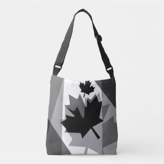 Bolso Cruzado Canadiense de estilo de capas de hojas de arce neg