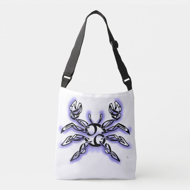 Bolso Cruzado Cancer zodiac line art astrology (Anverso)