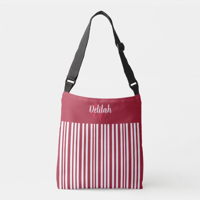Bolso Cruzado Candy Cane Stripe with Red Color Block (Anverso)