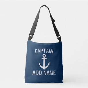 Bolso Cruzado capitán de barco personalizado anclaje de barco n