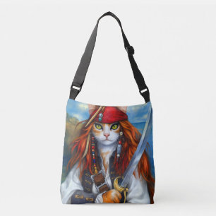 Bolso Cruzado Capitán Garras del Mar de Azure Gato pirata