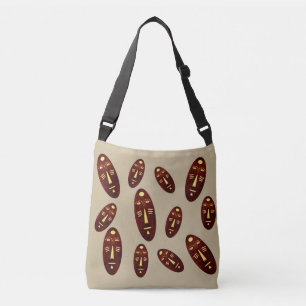Bolso Cruzado Cara abstracta moderna contemporánea