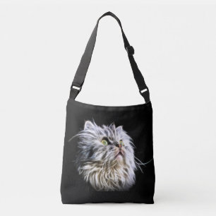 Bolso Cruzado Cara de gato persa fracturada