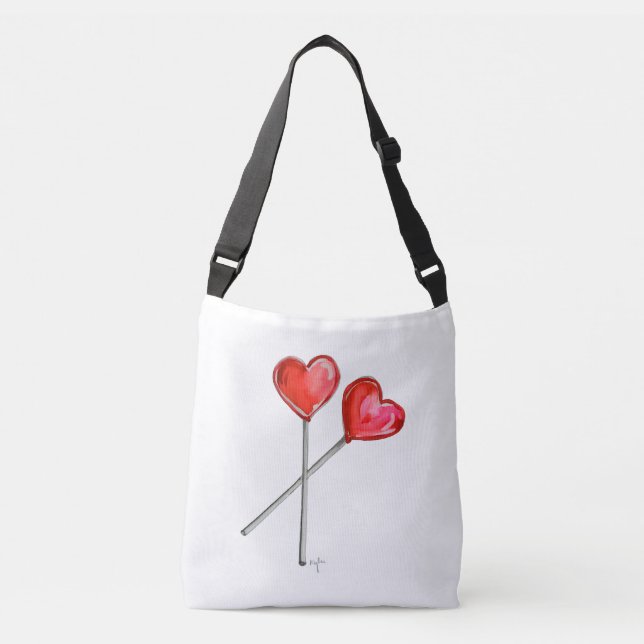 Bolso Cruzado Caramelos de Corazón (Anverso)