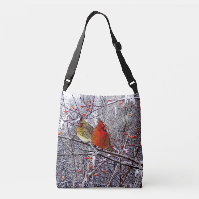 Bolso Cruzado Cardenales del navidad (Reverso)