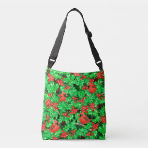 Bolso Cruzado Cardenales y berry holly