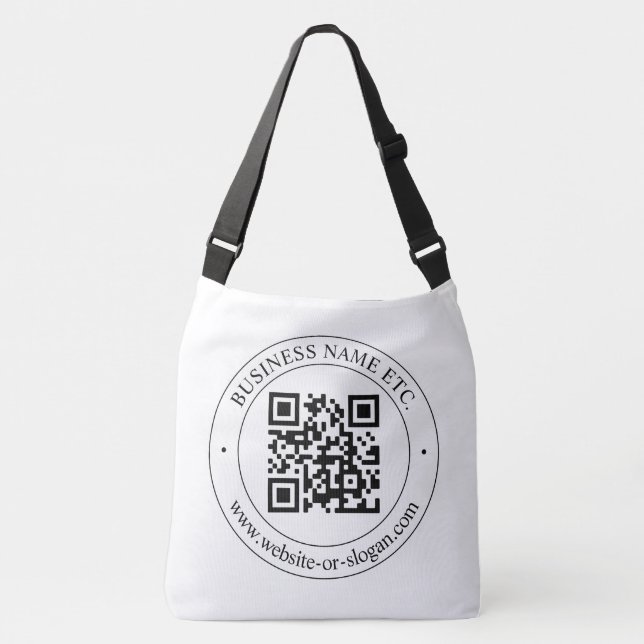 Bolso Cruzado Cargar tu propio código QR y texto de Personalizab (Anverso)