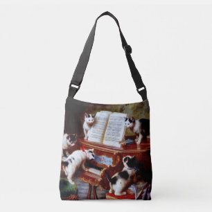 Bolso Cruzado Carl Reichert Gatitos Jugando Piano