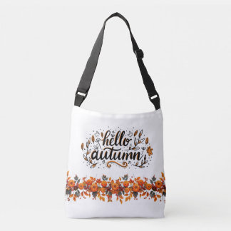 Bolso Cruzado Carry bag- calabazas "hola otoño"