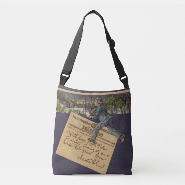 Bolso Cruzado Carta de Santa Navidades de época (Anverso)