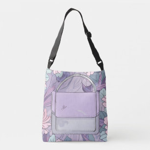 Bolso Cruzado Cartera de belleza de lavanda arte de IA